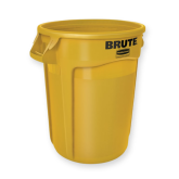 Rubbermaid BRUTE Container - 55 Gallon, Yellow (Case of 3)